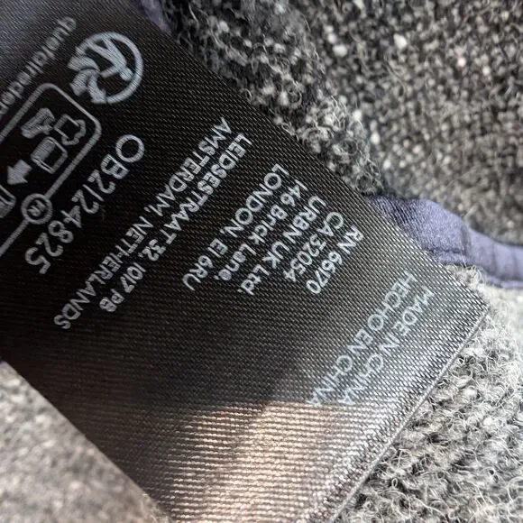 Free People Ellington Tweed Coat in Charcoal Sz M NWOT - Picture 13 of 13